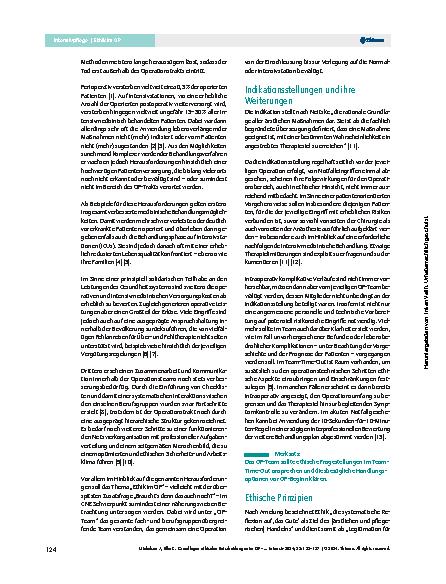 Vorschauseite 2: Grundlagen ethischer Entscheidungen im OP – eine Annäherung