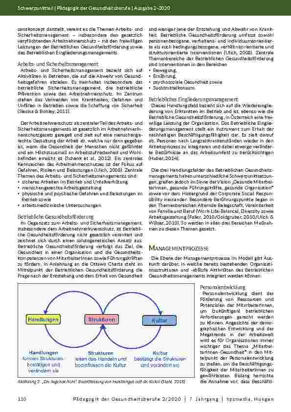 Vorschauseite 4: Rahmenbedingungen einer gesunden Unternehmenskultur in Organisationen des Gesundheitswesens