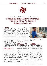 Vorschauseite 1: Schulung eines Delir-Screenings mithilfe einer Androiden Roboter-Patientin The corrected text is: Schulung eines Delir-Screenings mithilfe einer Androiden Roboter-Patientin