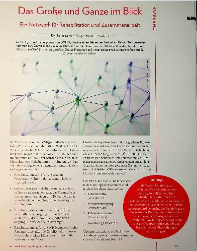 Vorschauseite 1: Das Große und Ganze im Blick Ein Netzwerk für Rehabilitation und Zusammenarbeit