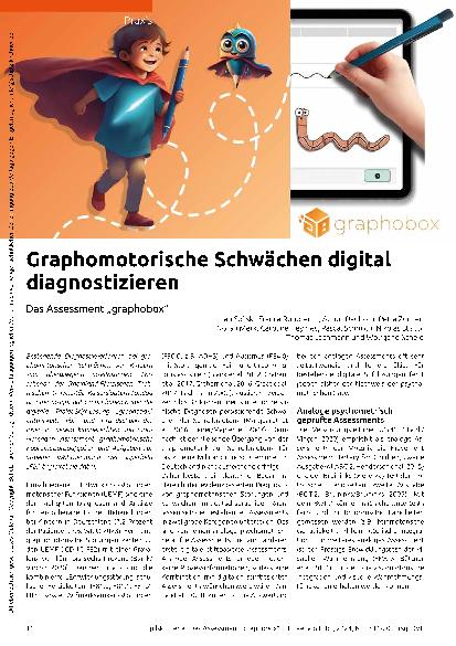 Vorschauseite 1: Graphomotorische Schwächen digital diagnostizieren. Das Assessment "graphobox".
