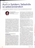 Vorschauseite 1: Auch in Spitälern: Selbsthilfe ist selbstverständlich