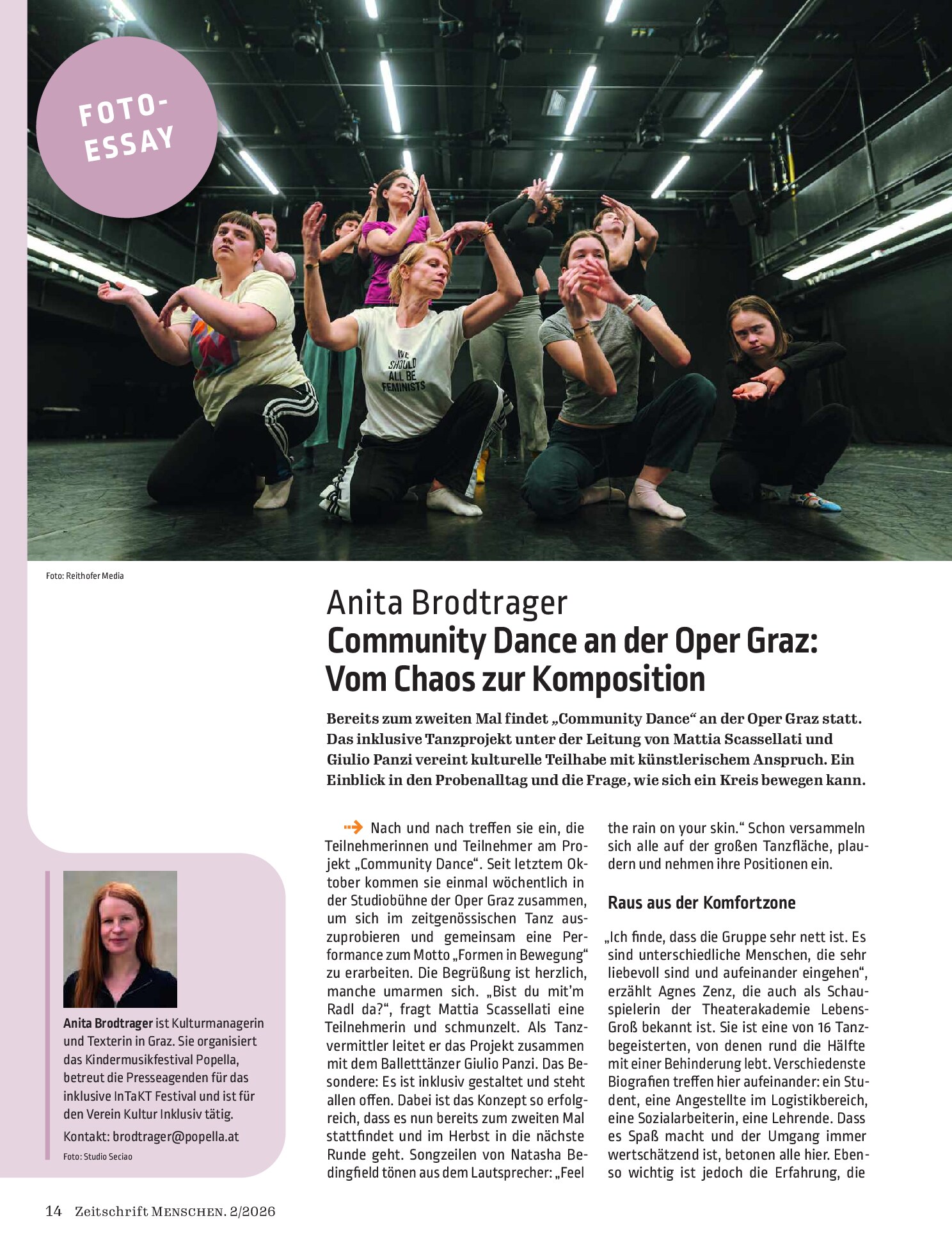 Vorschauseite 1: Community Dance an der Oper Graz: Vom Chaos zur Komposition