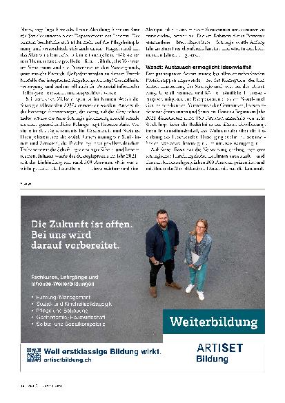 Vorschauseite 3: Alterspolitik: Kantone können voneinander lernen.
