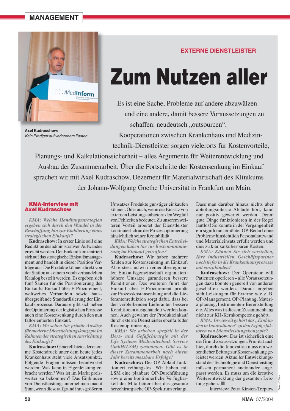 Vorschauseite 1: Zum Nutzen aller