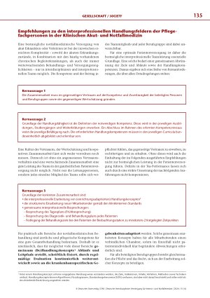 Vorschauseite 3: Interprofessionelle Handlungsfelder der Pflegefachpersonen in der Klinischen Akutund Notfallmedizin*