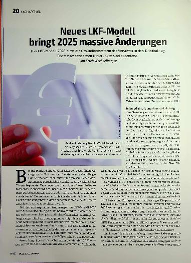 Vorschauseite 1: Neues LKF-Modell bringt 2025 massive Änderungen