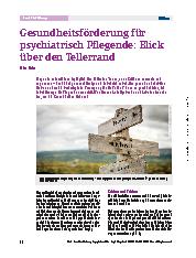 Vorschauseite 1: Gesundheitsförderung für psychiatrisch Pflegende: Blick über den Tellerrand