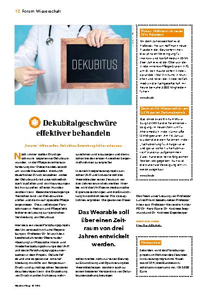 Vorschauseite 1: Dekubitalgeschwüre effektiver behandeln