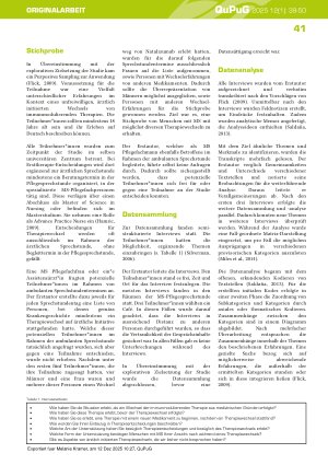 Vorschauseite 3: Unfreiwillige Therapiewechsel bei Multipler Sklerose: Die Sicht der Patient*innen. Eine qualitativ-deskriptive Studie