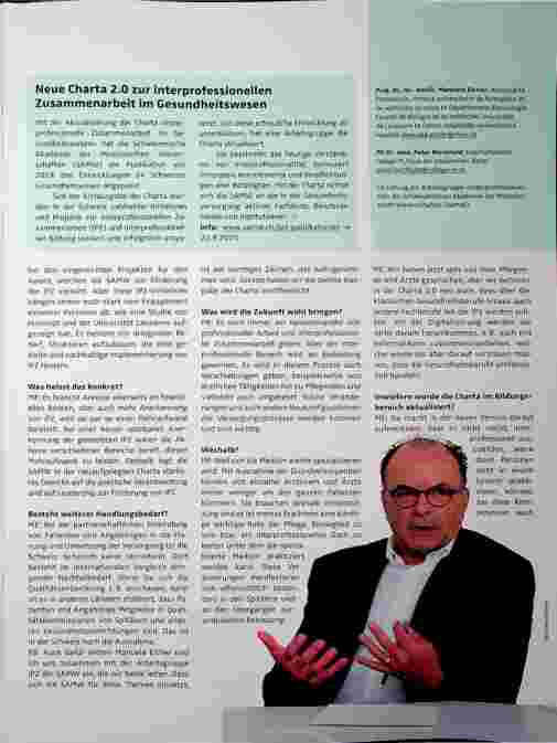 Vorschauseite 2: «Mehr Leadership ist nötig, um Interprofessionalität zu etablieren.»
