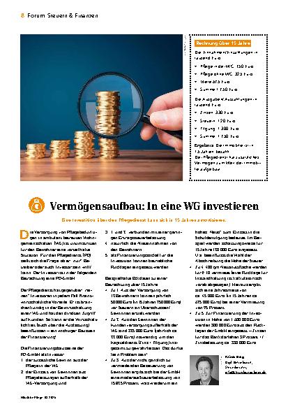 Vorschauseite 1: Vermögensaufbau: In eine WG investieren
