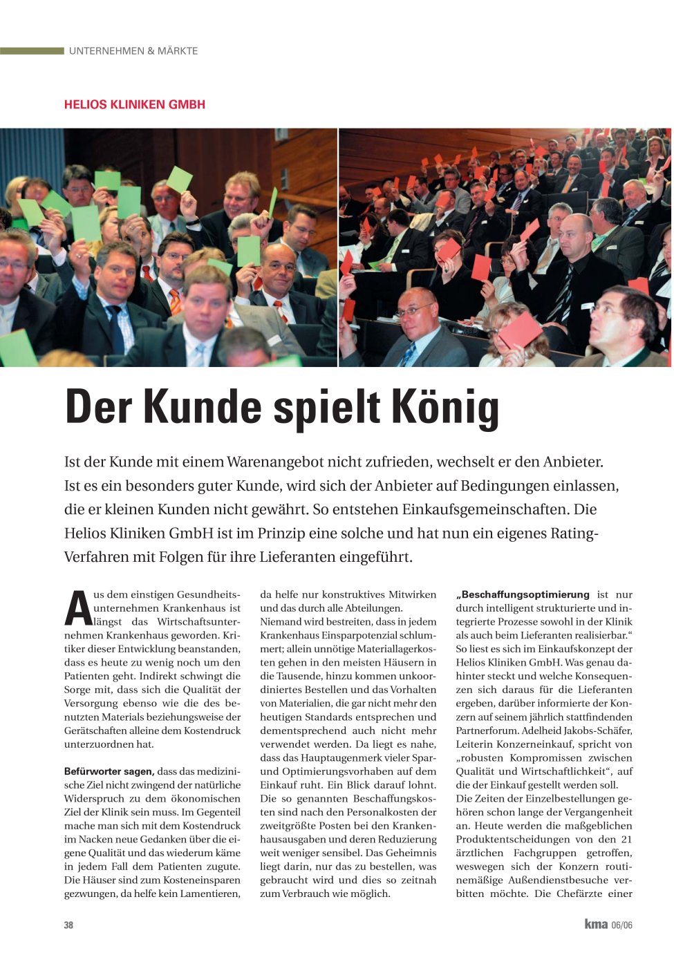 Vorschauseite 1: Der Kunde spielt König