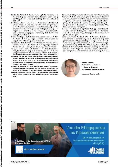 Vorschauseite 4: Die Lehrpersonen in der Praxis Professionalisierungsprozesse in der Pflege in Bezug auf die Praxisanleitung