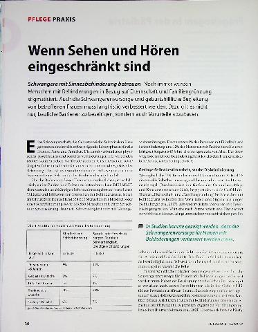 Vorschauseite 1: Wenn Sehen und Hören eingeschränkt sind.
