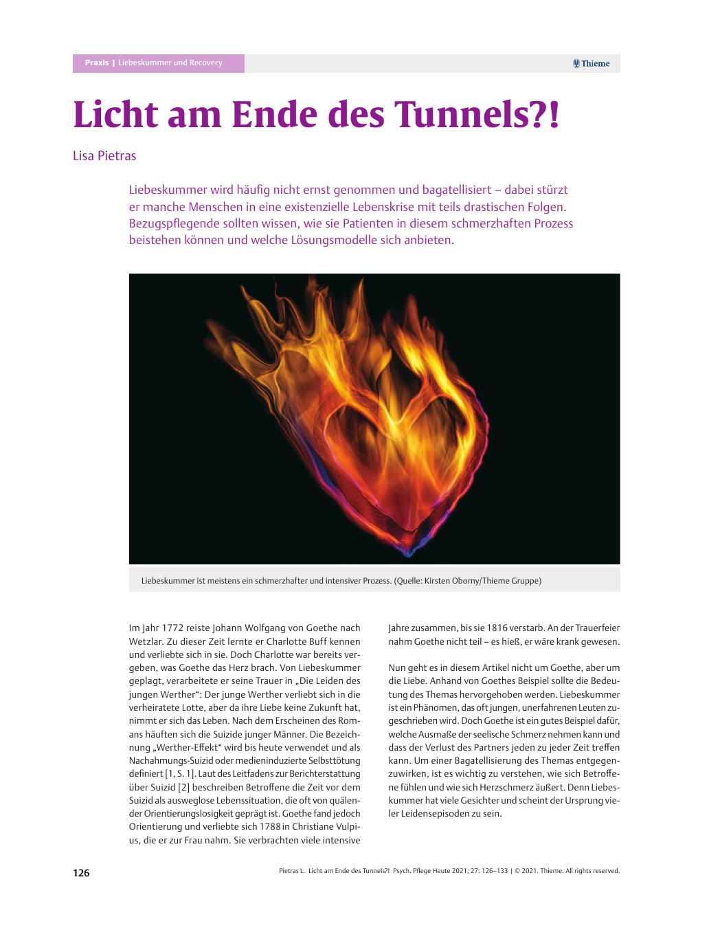 Vorschauseite 1: Licht am Ende des Tunnels?!