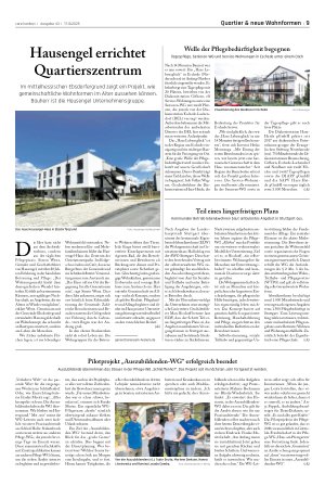 Vorschauseite 1: Hausengel errichtet Quartierszentrum