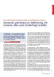 Vorschauseite 1: Sensoren gewinnen an Bedeutung, sie müssen aber auch hinterfragt werden.
