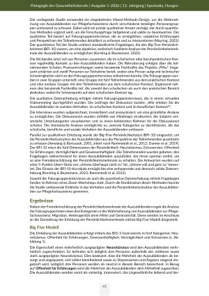 Vorschauseite 5: Heterogene Lernwelten in der Pflegefachassistenz Migration, Generationenunterschiede und die Rolle von Praxis, Schule und Schulsozialarbeit