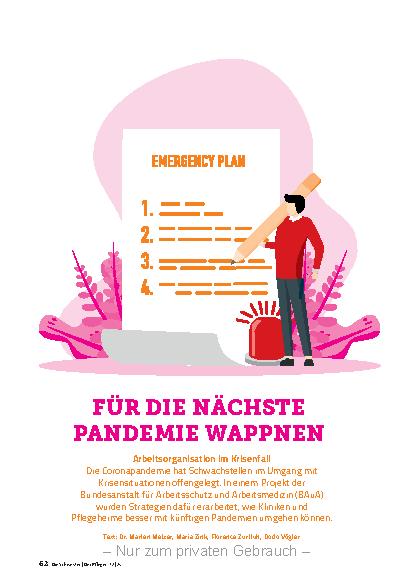 Vorschauseite 1: Für die nächste Pandemie wappnen
