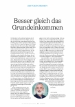 Vorschauseite 1: Besser gleich das Grundeinkommen.