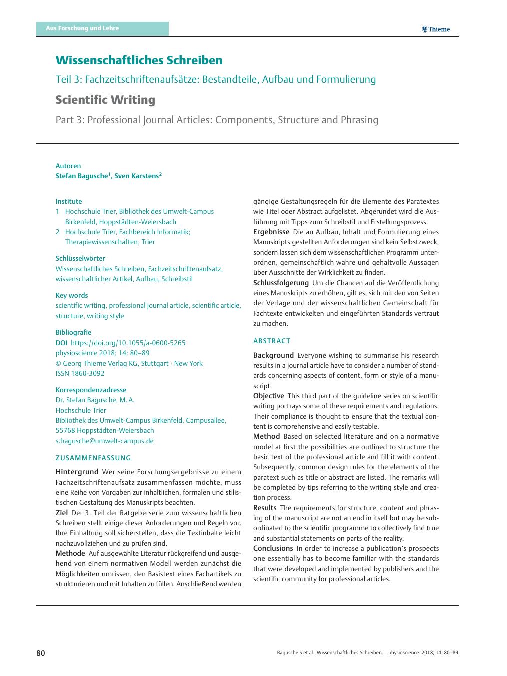 Vorschauseite 1: Wissenschaftliches Schreiben