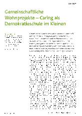 Vorschauseite 1: Gemeinschaftliche Wohnprojekte - Caring als Demokratieschule im Kleinen