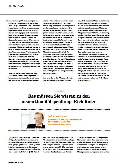 Vorschauseite 1: Das müssen Sie wissen zu den neuen Qualitätsprüfungsrichtlinien.