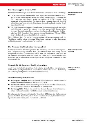 Vorschauseite 6: Beraterbrief Pflege Heft 4-2026