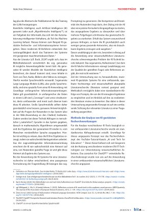 Vorschauseite 2: KI trifft auf Literaturrecherche – mit mäßigem Erfolg!