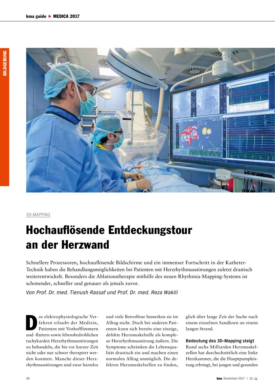 Vorschauseite 1: 3D-Mapping: Hochauflösende Entdeckungstour an der Herzwand
