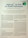 Vorschauseite 2: Hoffnung - die Sicht der Health Professionals