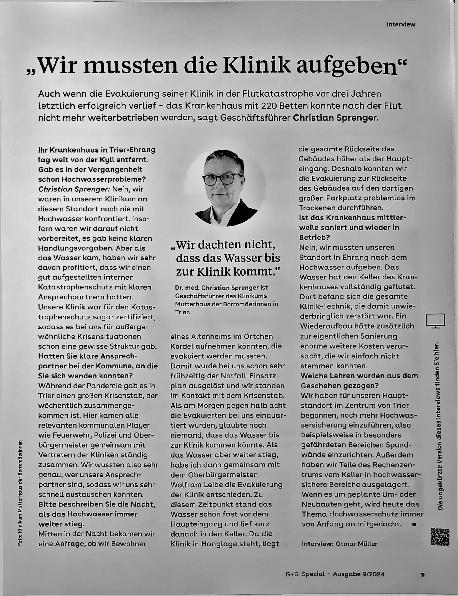 Vorschauseite 1: „Wir mussten die Klinik aufgeben. "