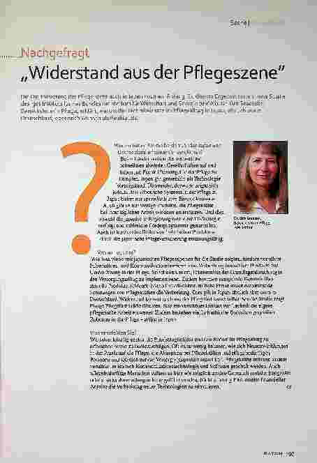 Vorschauseite 2: "Widerstand aus der Pflegeszene"