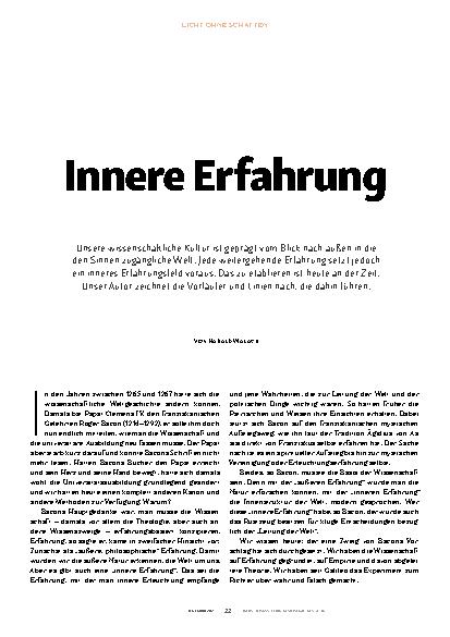 Vorschauseite 1: Innere Erfahrung