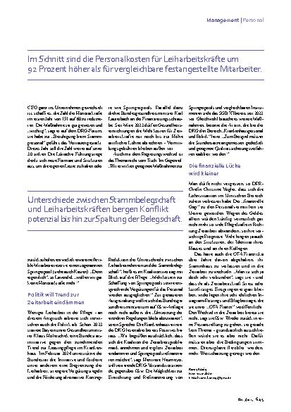 Vorschauseite 4: Zeitarbeit Vom Feuerlöscher zum Millionenposten