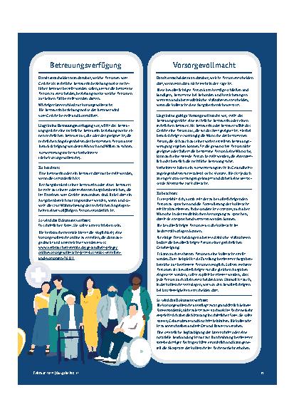Vorschauseite 2: Vorsorge und Betreuungsrecht – die wichtigsten Dokumente