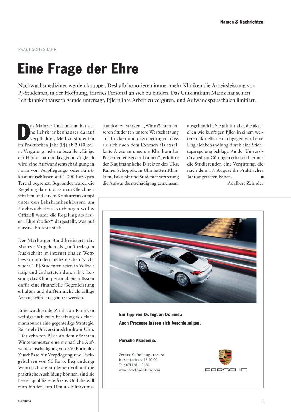 Vorschauseite 1: Eine Frage der Ehre