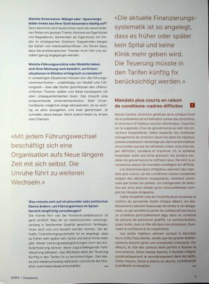 Vorschauseite 2: «Ohne Rückhalt wackeln die Stühle unter dem Druck rascher»