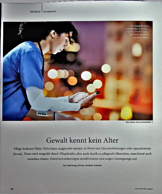 Vorschauseite 1: Corrected: Gewalt kennt kein Alter.
