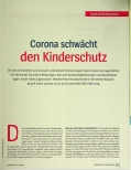 Vorschauseite 2: Corona schwächt den Kinderschutz.