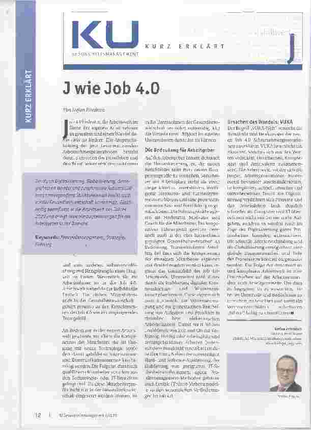 Vorschauseite 1: J wie Job 4.0