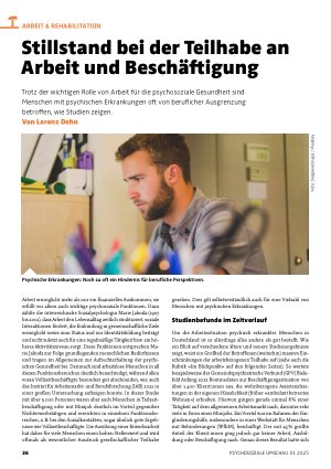 Vorschauseite 1: Stillstand bei der Teilhabe an Arbeit und Beschäftigung