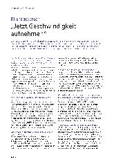 Vorschauseite 1: „Jetzt Geschwindigkeit aufnehmen“