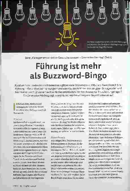 Vorschauseite 1: Führung ist mehr als Buzzword-Bingo.
