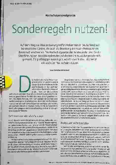Vorschauseite 1: Sonderregeln nutzen!