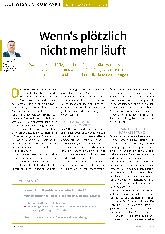 Vorschauseite 1: Wenn s plötzlich nicht mehr läuft