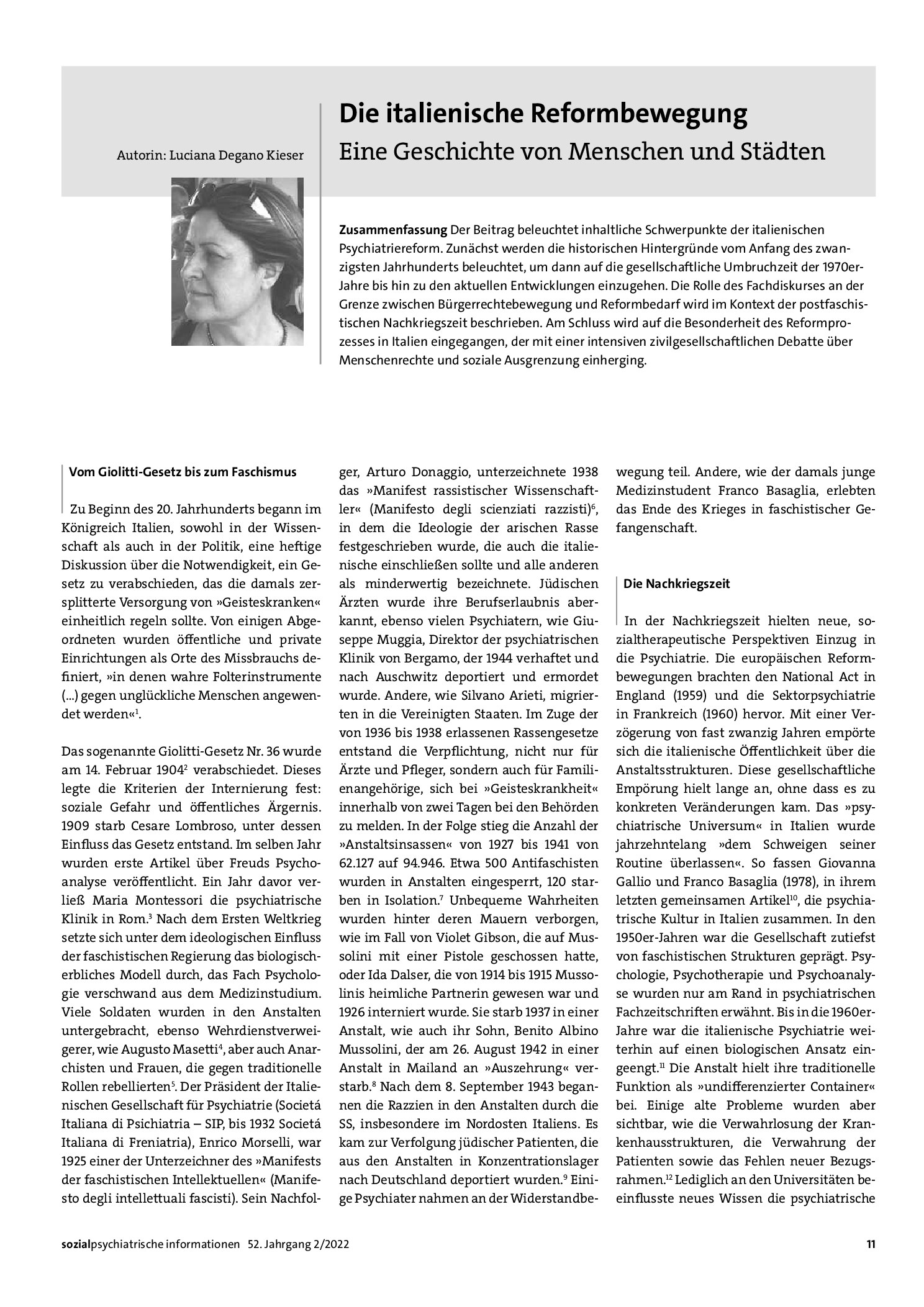 Vorschauseite 1: Die italienische Reformbewegung. Eine Geschichte von Menschen und Städten