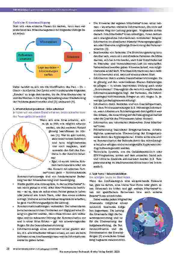 Vorschauseite 4: Hygienemanagement in Gesundheitseinrichtungen Teil 3: Hygiene-Krisen erfolgreich bewältigen