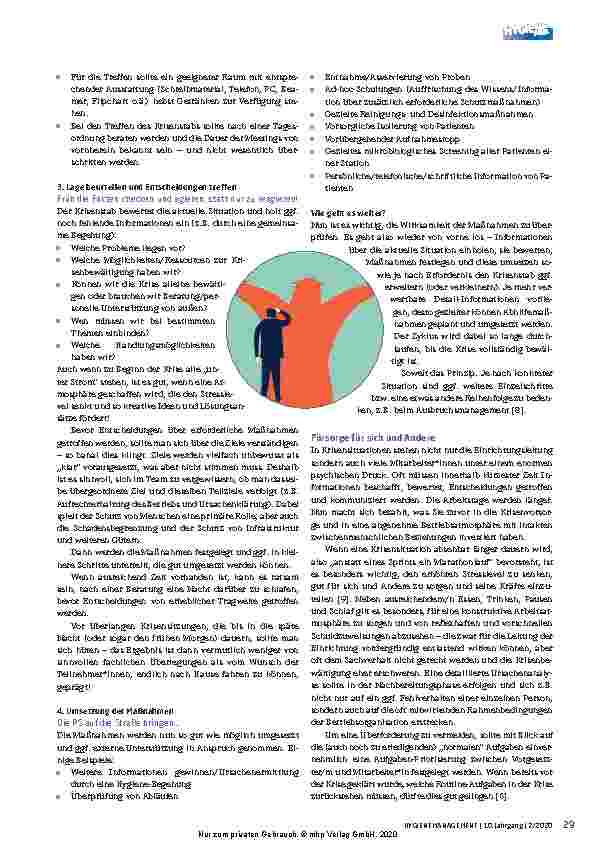 Vorschauseite 5: Hygienemanagement in Gesundheitseinrichtungen Teil 3: Hygiene-Krisen erfolgreich bewältigen